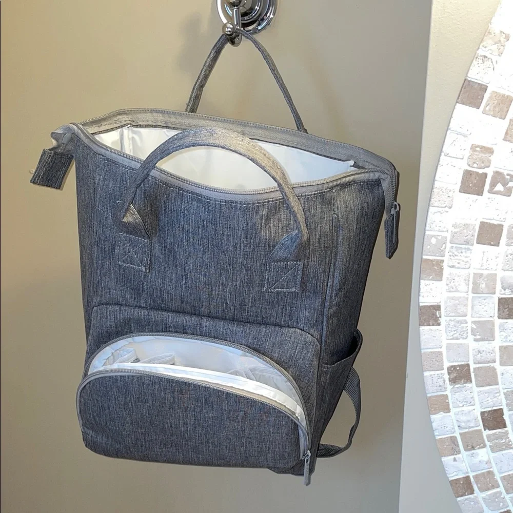 Insulated Gray Baby Backpack